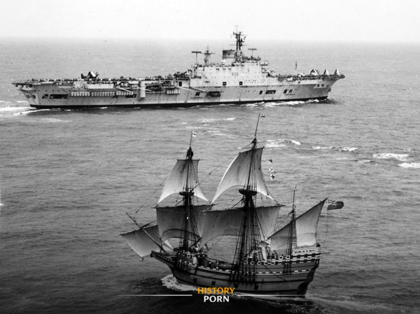 Атлантика, 7 июня 1957 года. Авианосец Королевского флота HMS Ark Royal..0