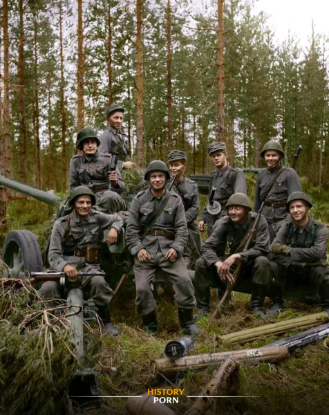 Финляндия, 1944 год. На фотографии — бойцы финского..0