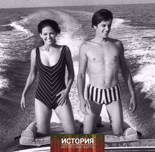 Клаудия Кардинале и Ален Делон в перерыве между съемок, Сицилия,..0