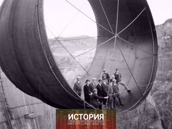 Плотина Гувера на этапе строительства, 1935..0