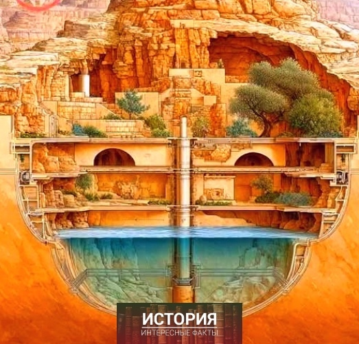 Скрытый в глубине песчаниковых каньонов Иордании древний город..0