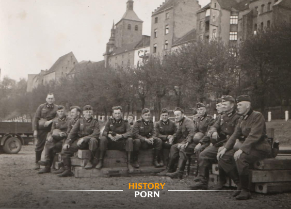 Грудзёндз, оккупированная Польша, 1940 год. На фотографии немецкие..0