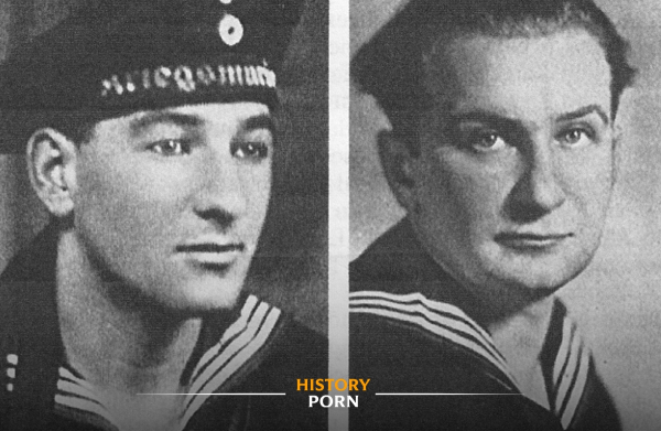 Май 1945 года, Северная Германия. На фотографиях — двое немецких..0