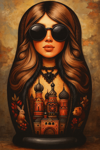 Портрет в образе русской матрешки! Оригинальный подарок, который..0