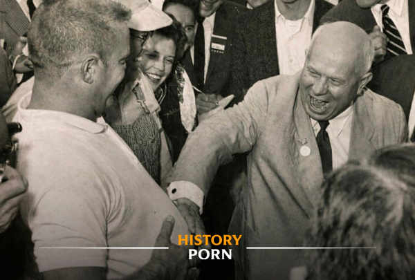 Айова, 1959 год. На фотографии — советский лидер Никита Хрущёв..0