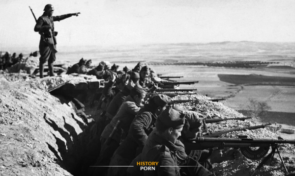 Февраль 1937 года, юго-восточные подступы к Мадриду. Во время битвы..0