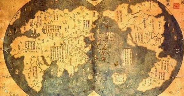 На китайской карте мира 1418 года уже есть Америка — за 74 года до..0