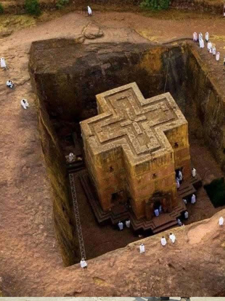 Немного невероятного: храм, высеченный в камне
В Эфиопии, в..0