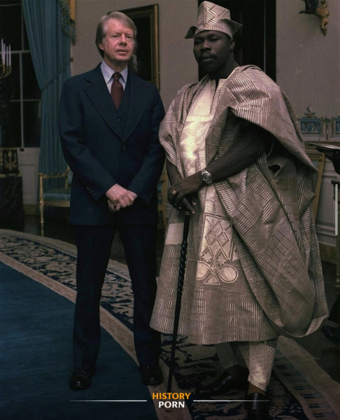 Президент США Джимми Картер и военный руководитель Нигерии..0