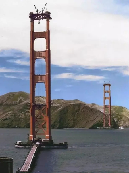 Строительство моста «Золотые ворота», Сан-Франциско, 1934 год..0