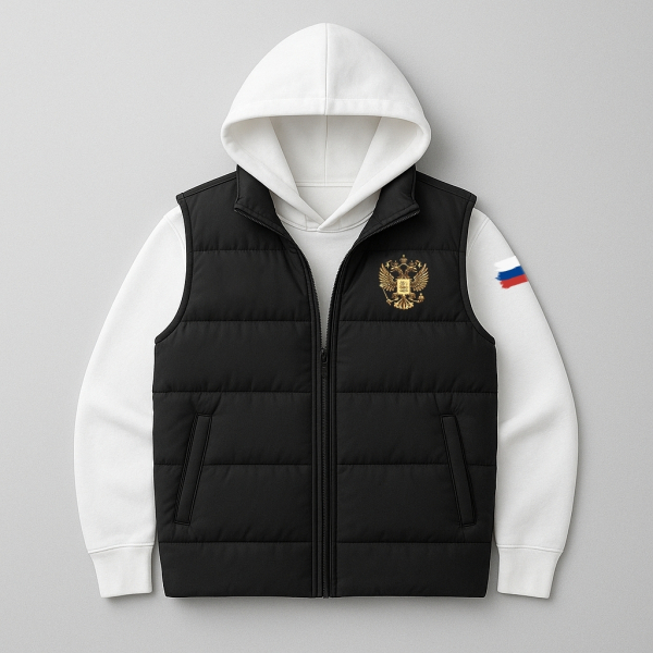 Готовый образ на зиму для Вас - худи + демисезонная жилетка..1