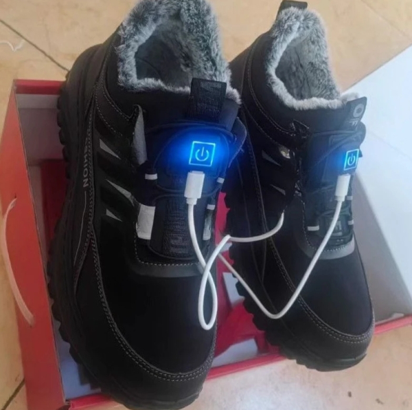 Умная электрическая обувь с подогревом. Водонепроницаемая,..0