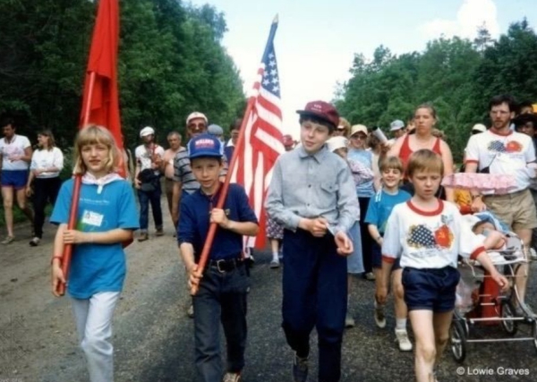 В 1987 году, во время советско-американского «Похода за мир» от..0