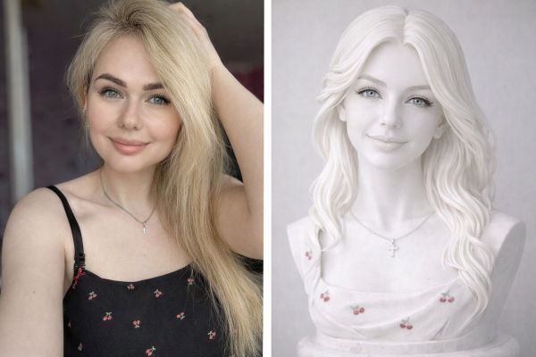 Сначала она думает, что это просто красивая статуэтка… А потом..1